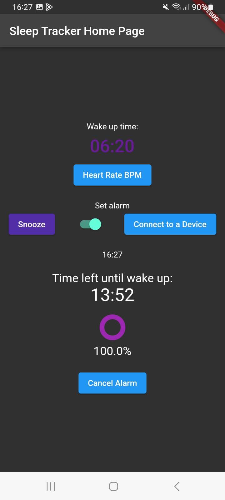 Sleep Wearable Mobile Application Interface